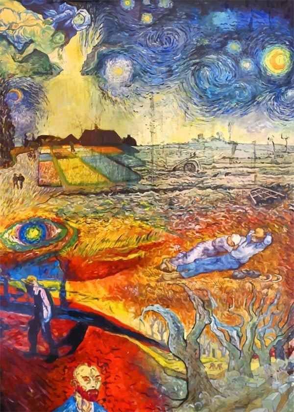Van Gogh collage